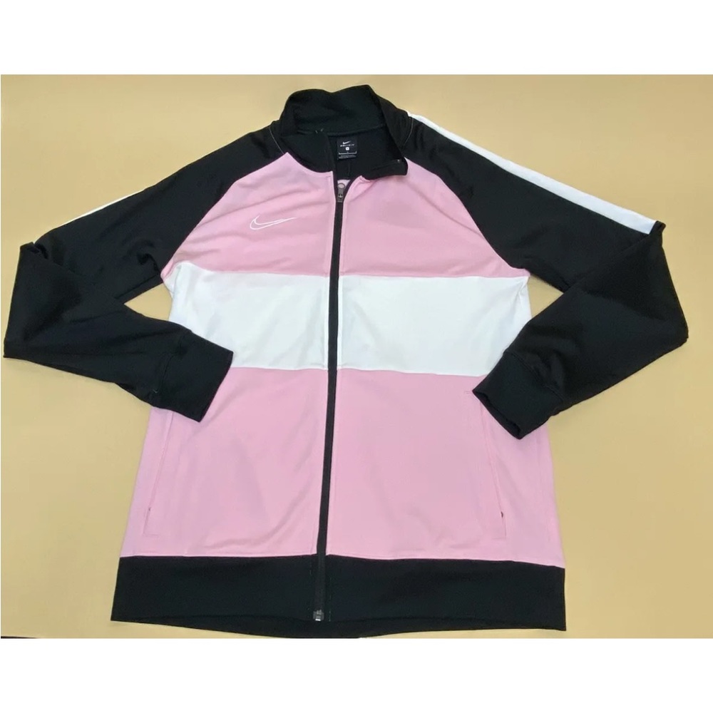 Nike Academy Men's Football Track Jacket Size L Soft Pink Black White AV5414 013